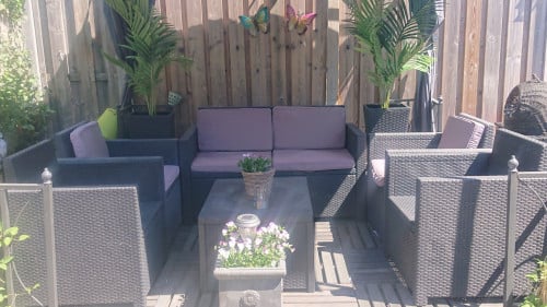 Wicker tuinset