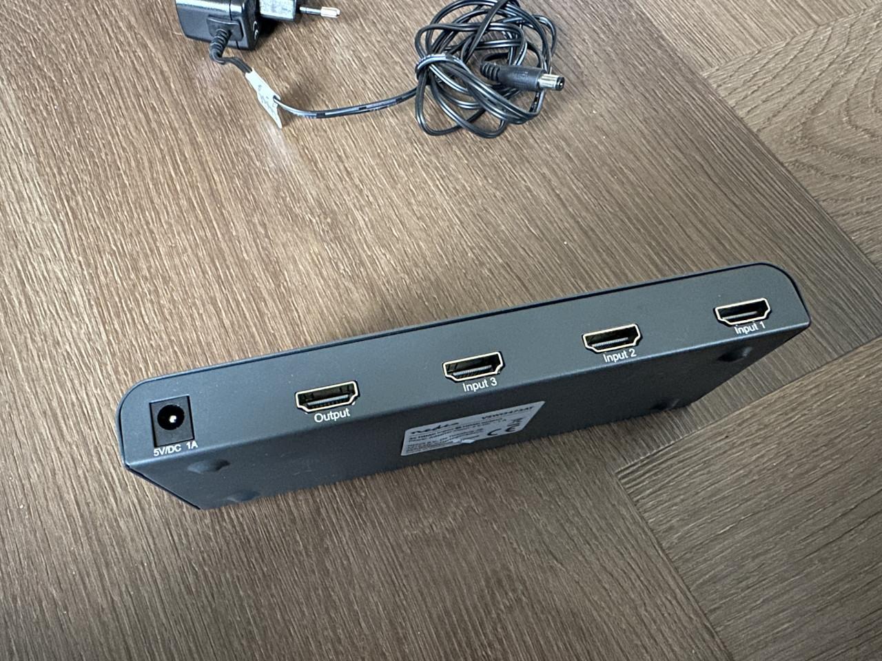 Nedis HDMI switch (3 apparaten 4K, 60Hz)