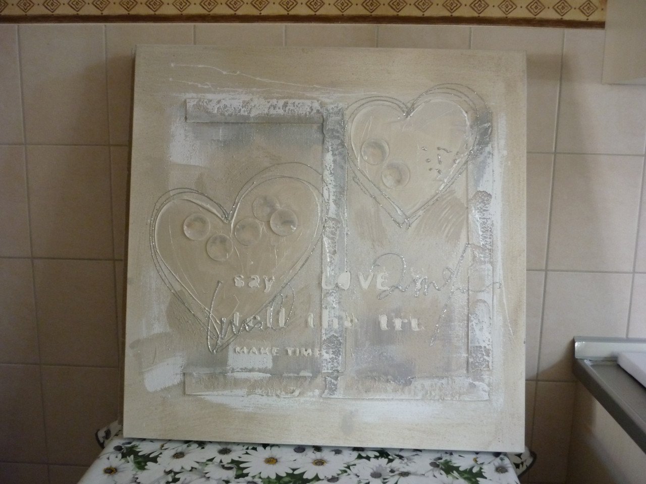 DRIE CANVAS SCHILDERIJEN