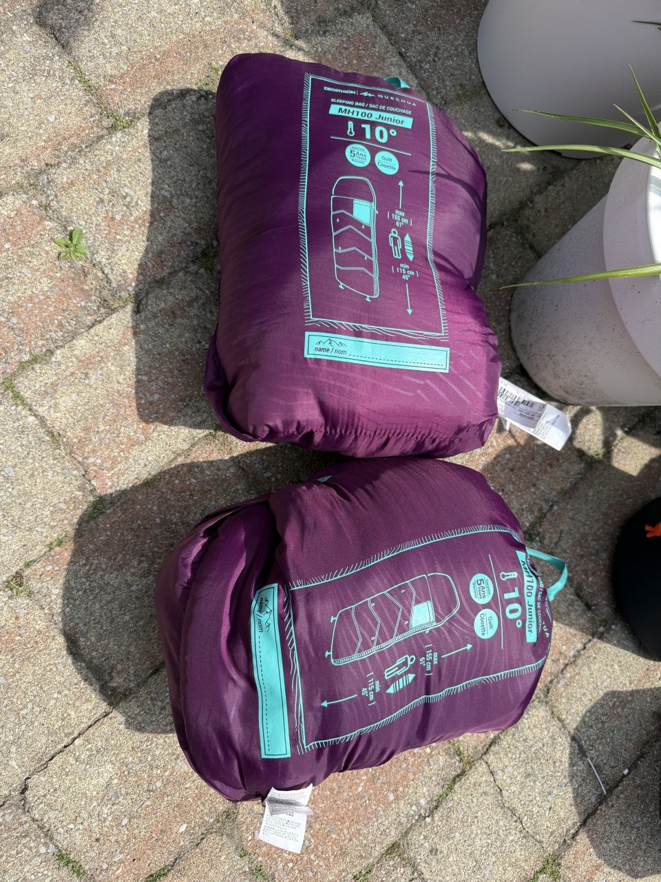 Decathlon Quechua slaapzak MH Junior 2 stuks