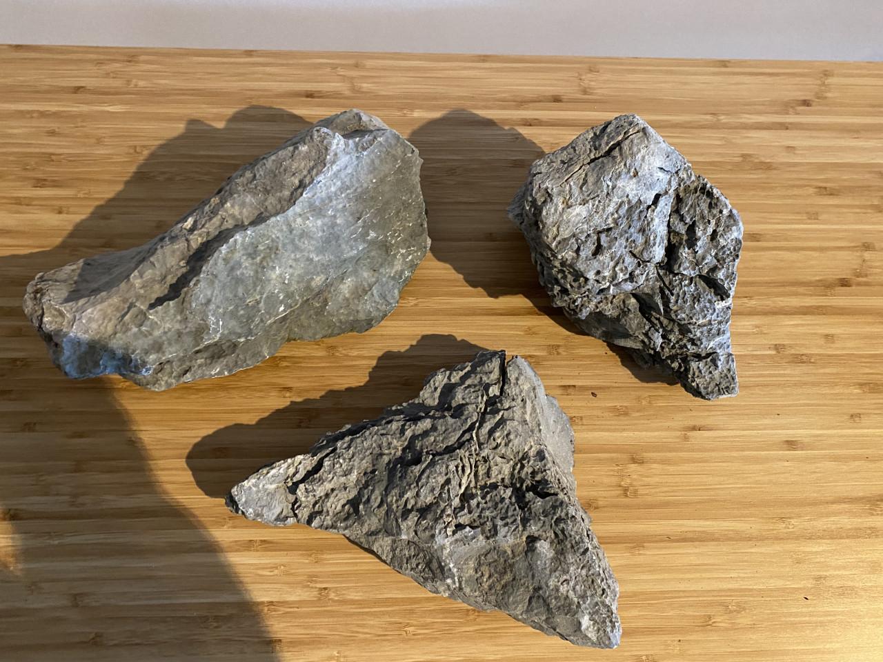 3 stuks seiryu stenen voor aquarium