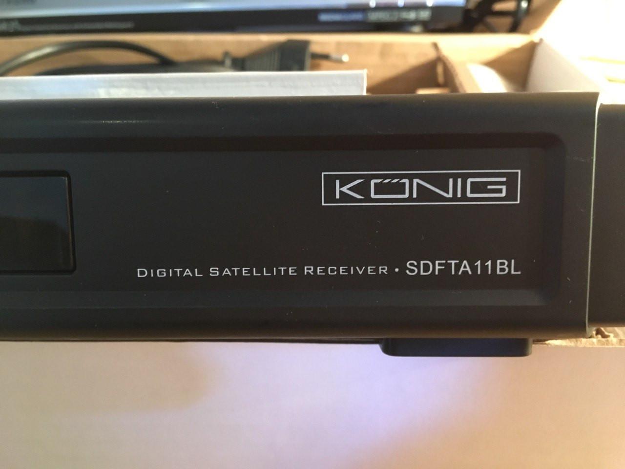 Sateliet reciever Konig SDFTA11BL + Strong SRT6825