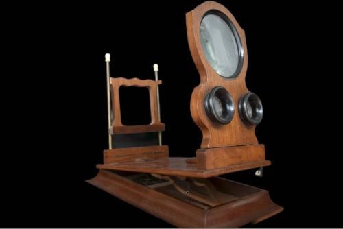 Antieke 3 d kijker