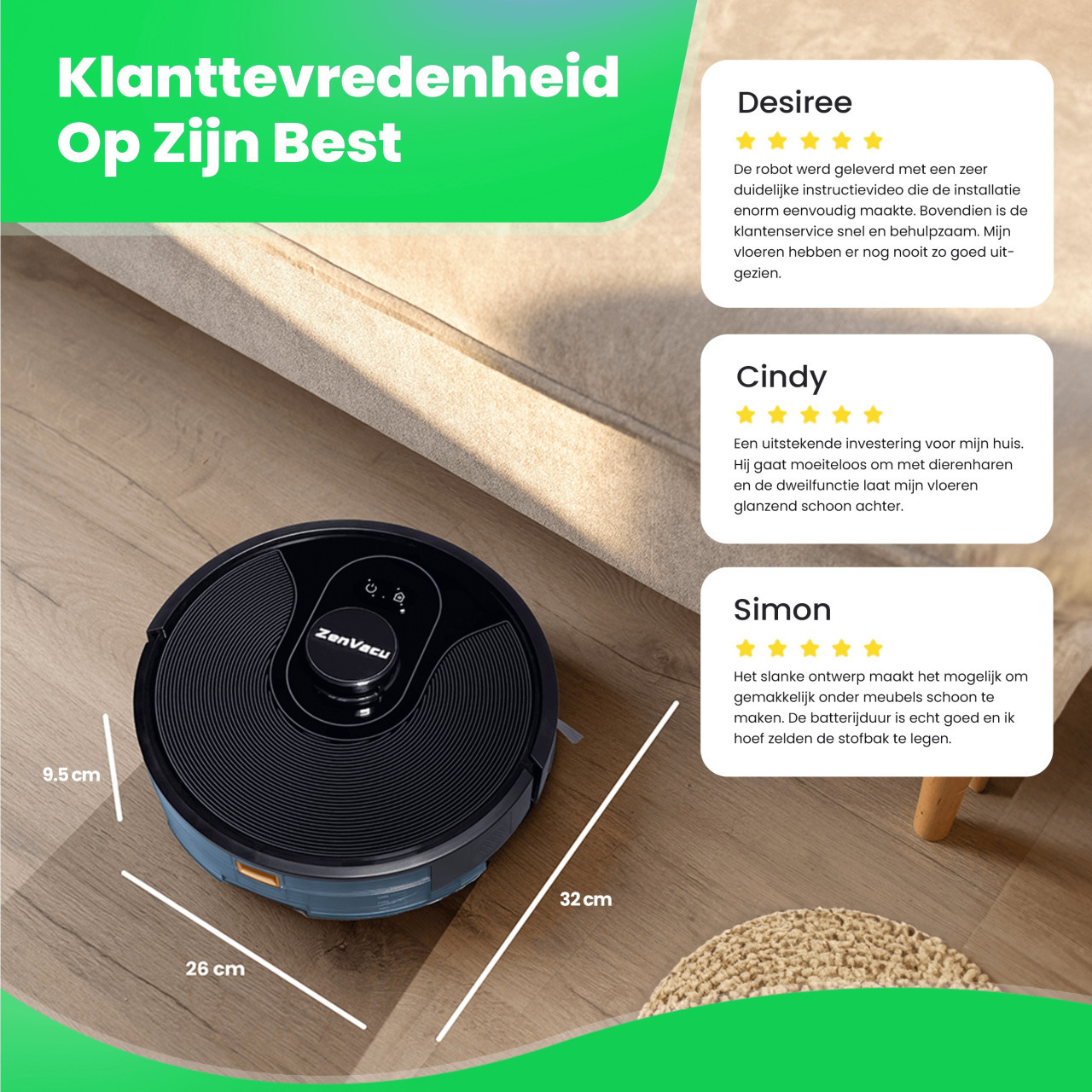 Robotstofzuiger ZenVacu G8