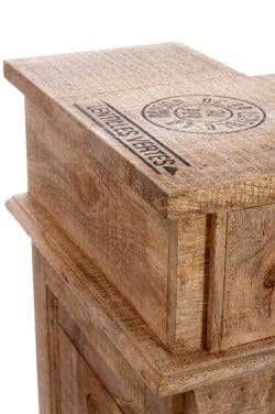 Gave BAR van massief Mango hout NIEUW