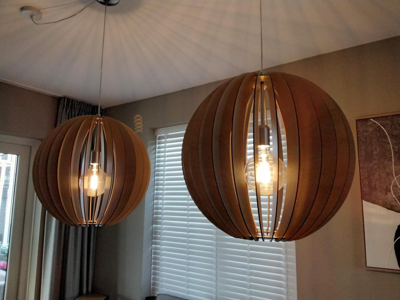 2 x lamp met LED verlichting