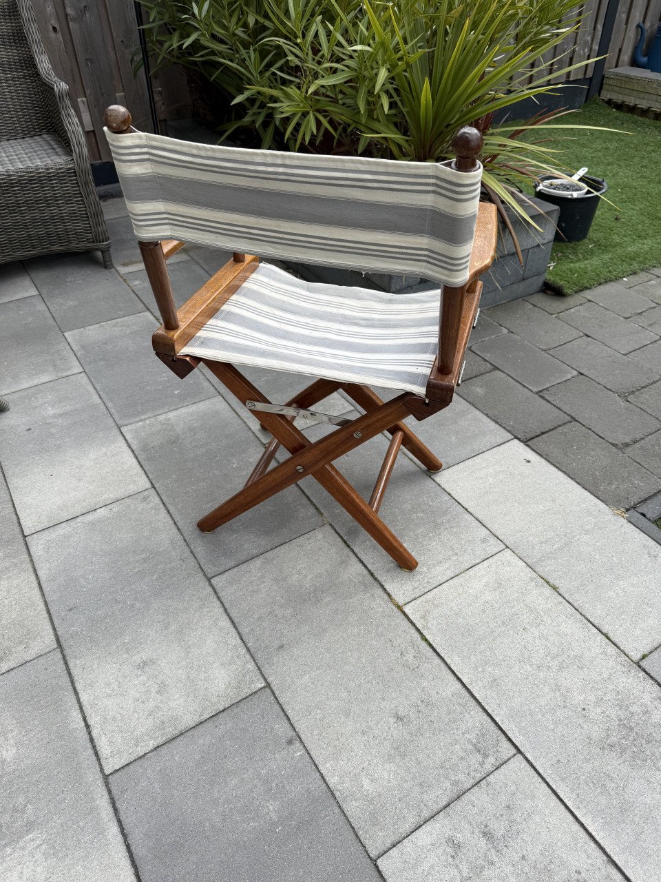 Teak regisseursstoel