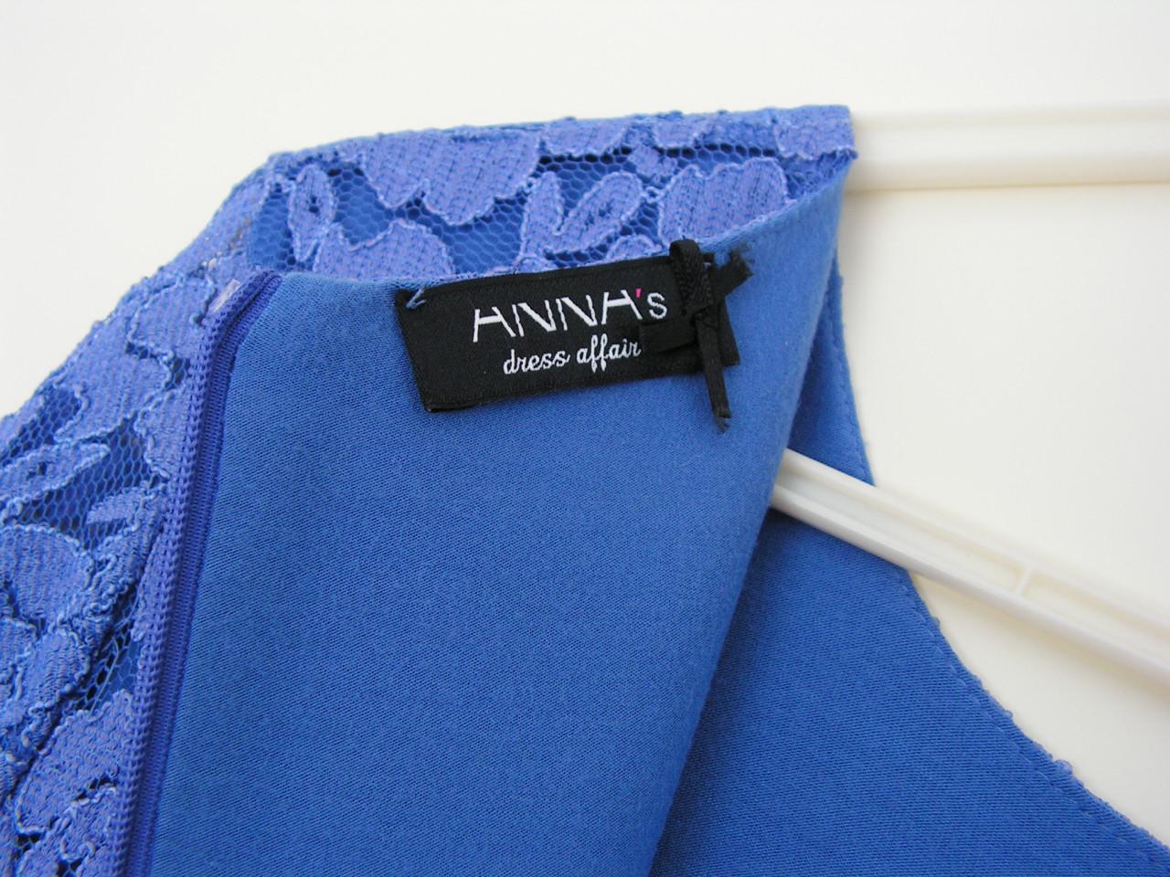 ANNA prachtige blauwe jurk