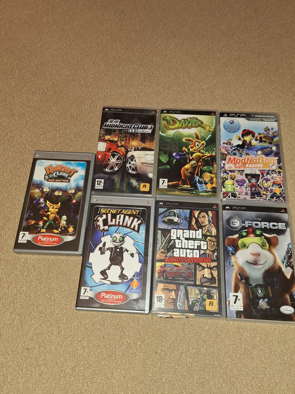 Diverse PSP-spellen
