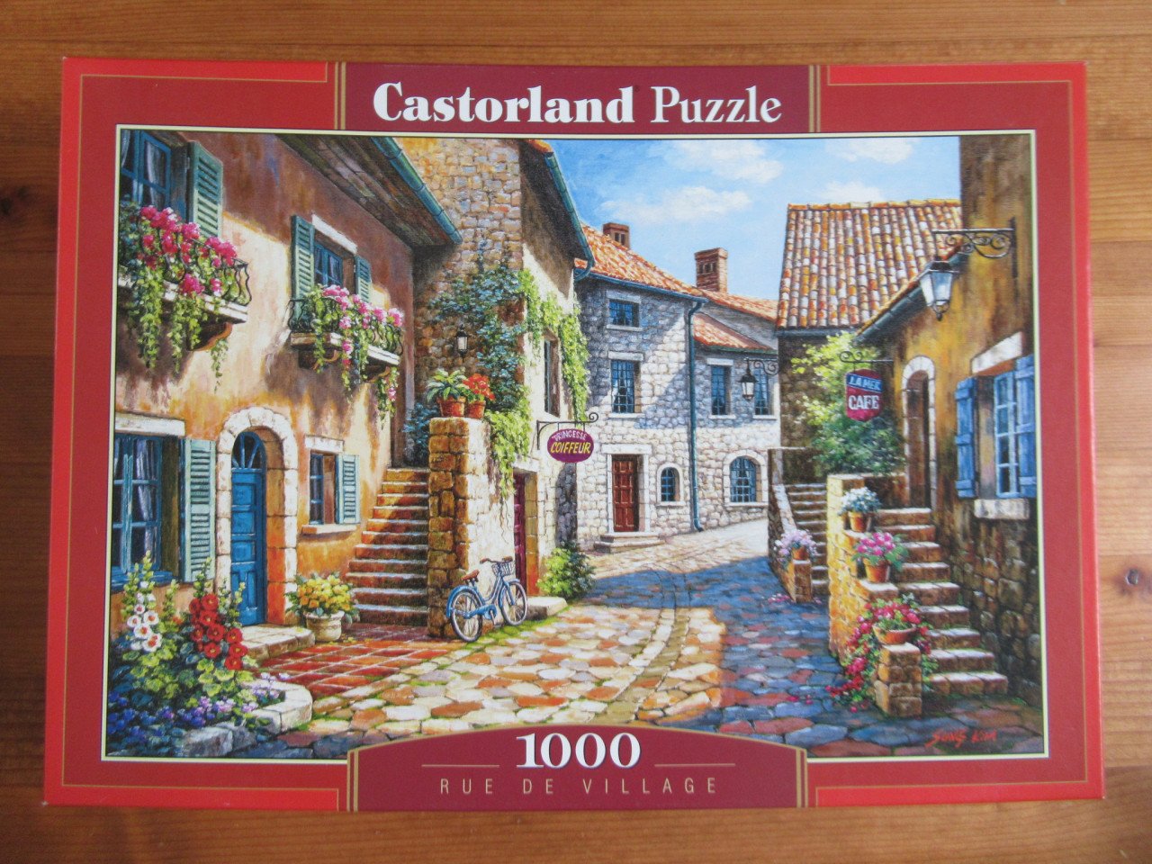 2 mooie puzzels van 1000 stukjes, 1 mist een stukje, die krijg je gratis