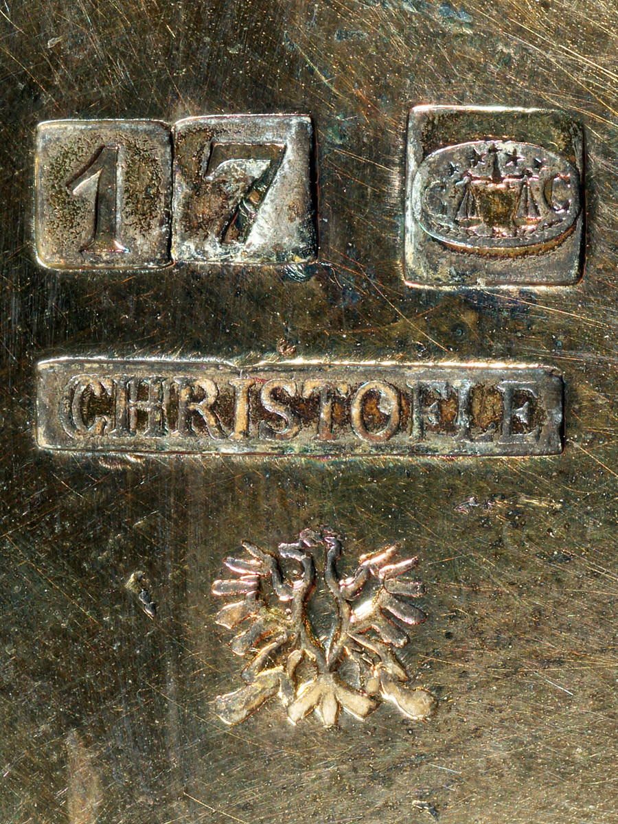 Christophle koffie-thee-servies, plated gehalte 17