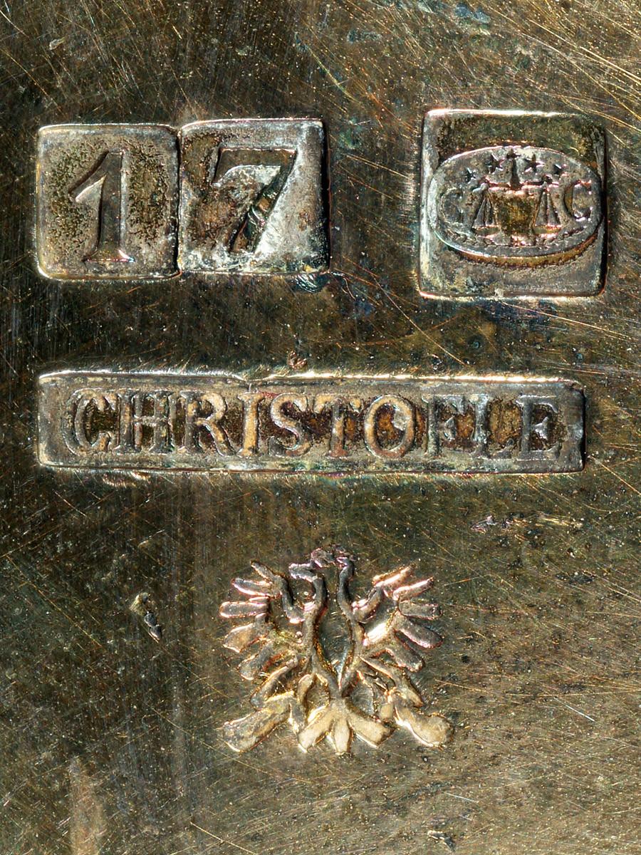 Christophle koffie-thee-servies, plated gehalte 17