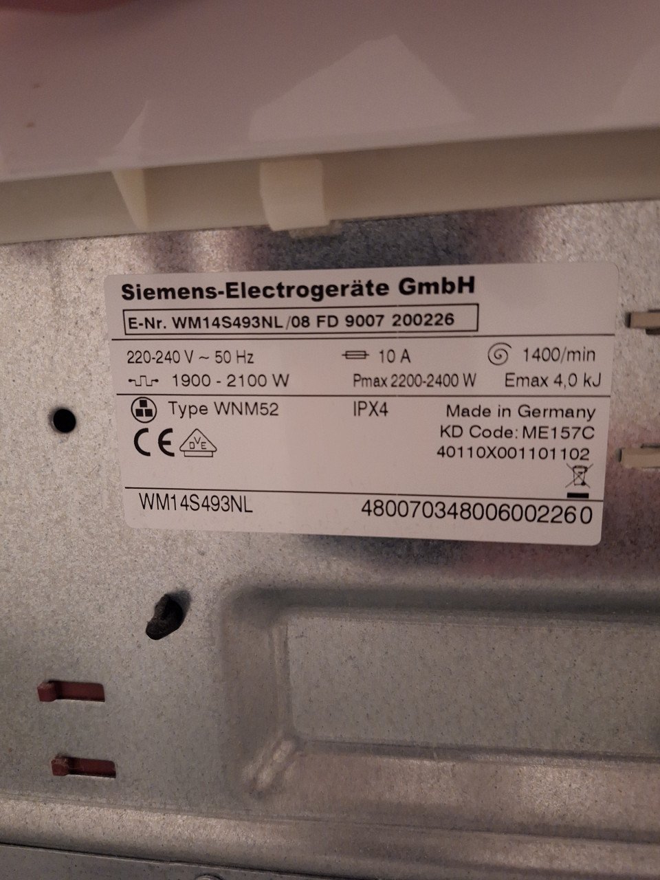 Te koop Siemens was machine
