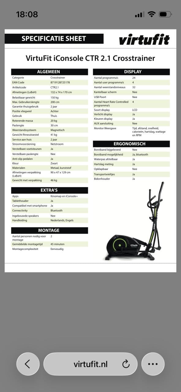 Virtufit Crosstrainer