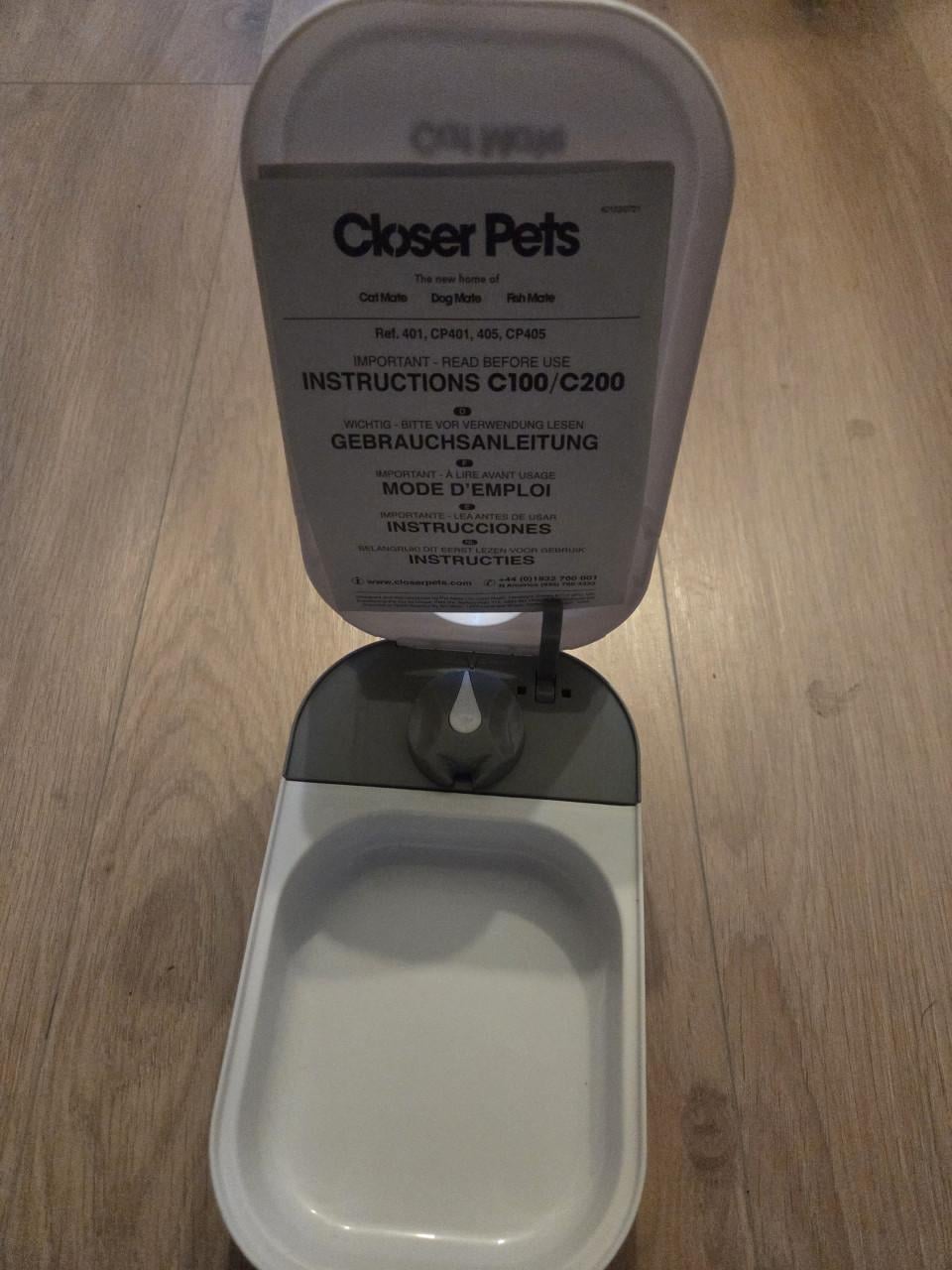 Timer voederbak cat mate