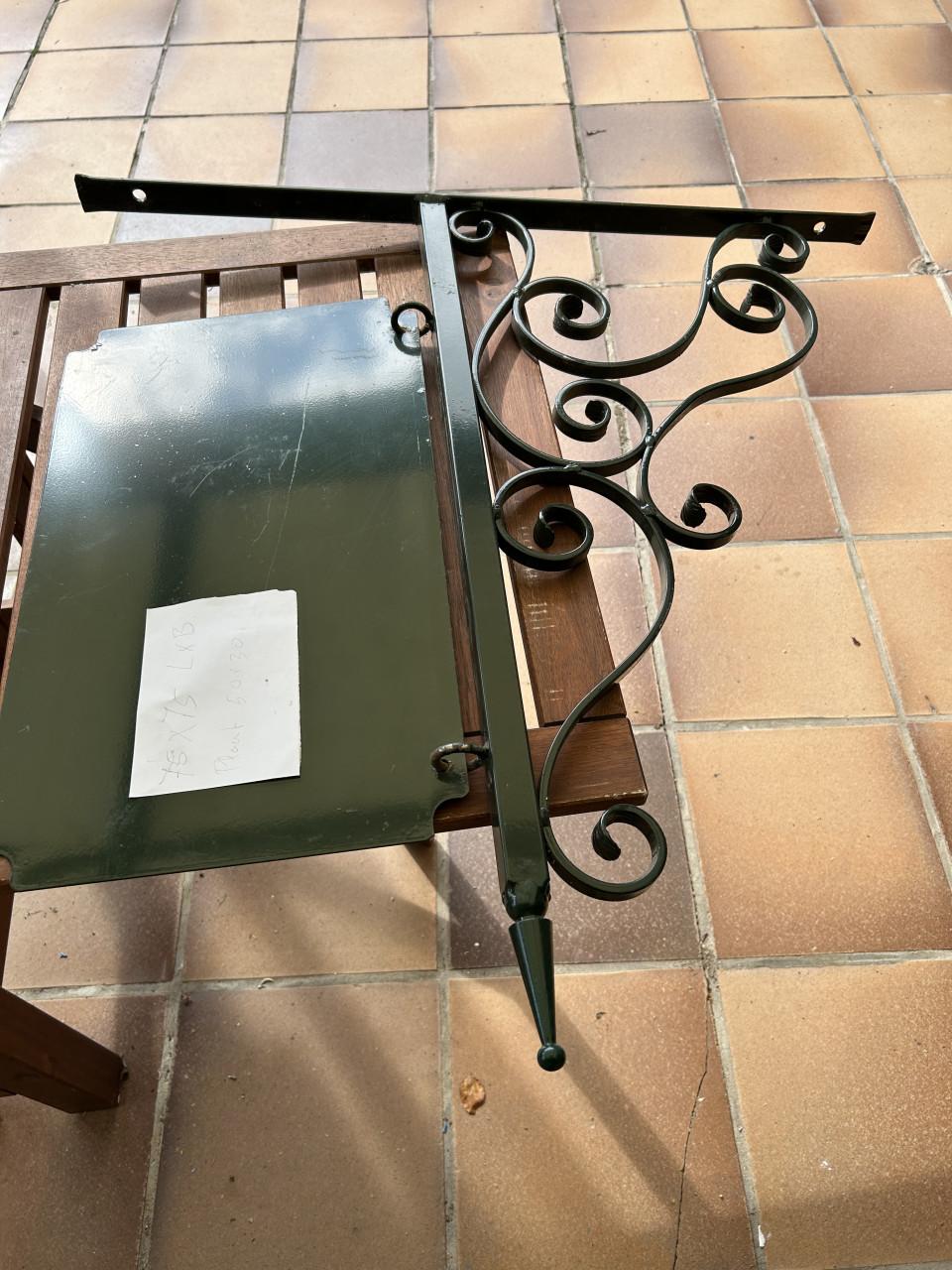 Metalen naambord