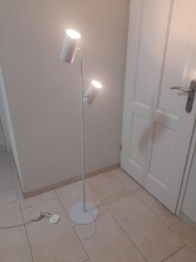 Prachtige metalen vloerlamp ( z.g.a.n.) hoogte 142