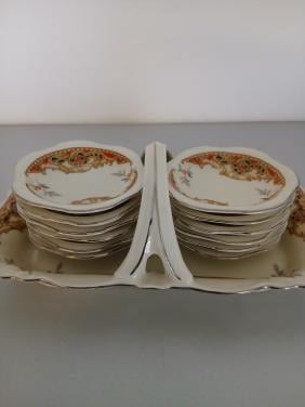 Bonbonschaaltje met 12 kleine schaaltjes