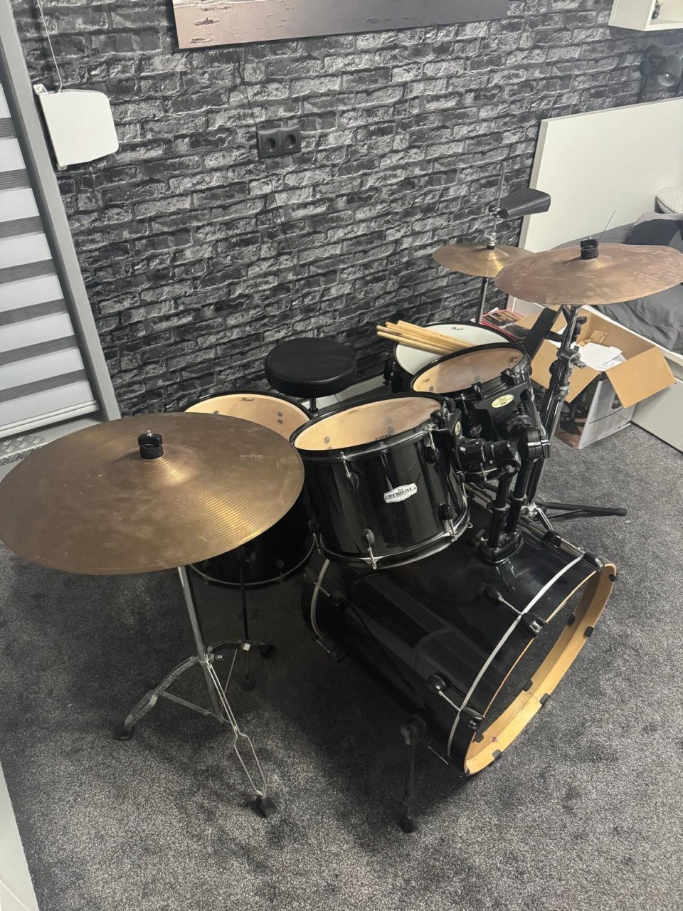 Drumstel Pearl zwart