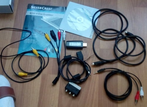 USB videograbber met kabels