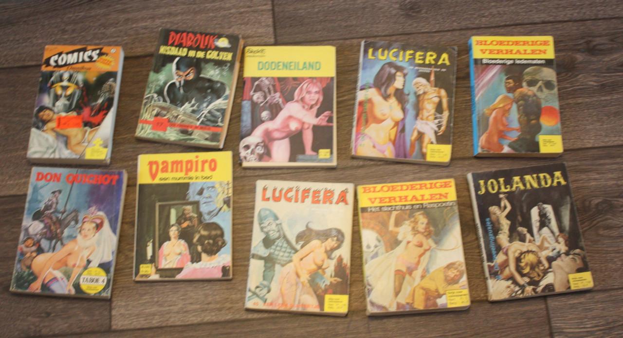 Erotische strips-zeer grote partij