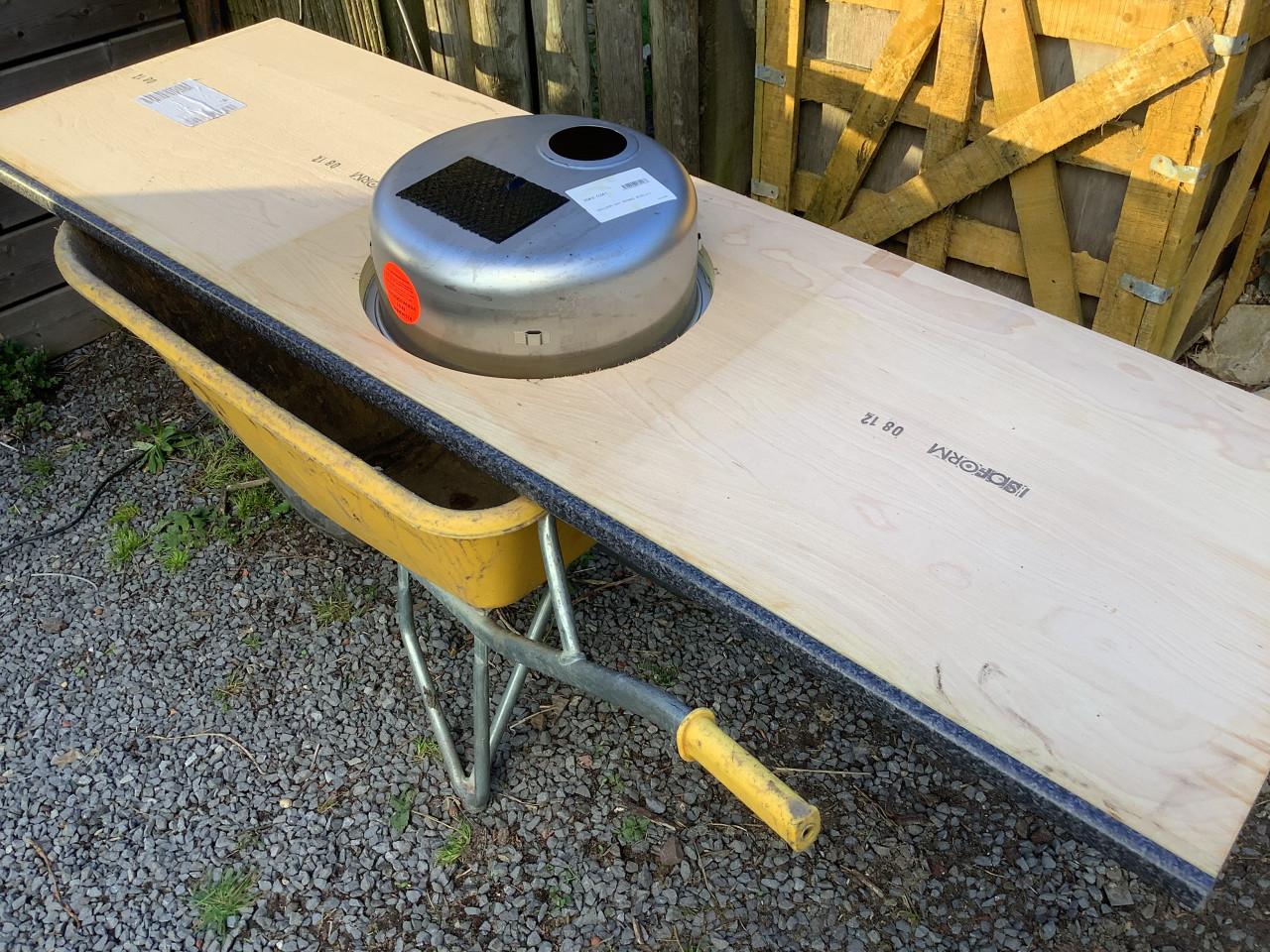 Aanrechtblad met spoelbak