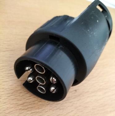 Aanhager verloopstekker 7 naar 13 polig        /   auto -> aanhanger