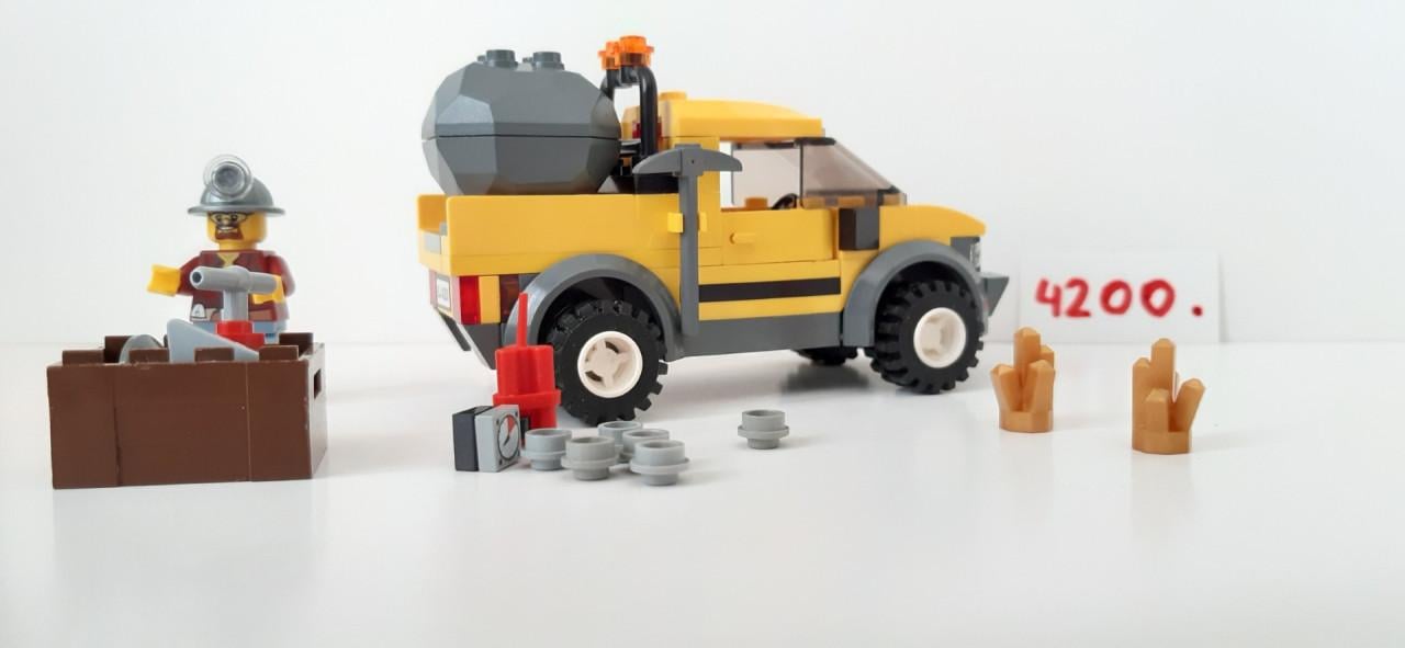 Lego City 4200: mijnbouw truck met mijnwerker