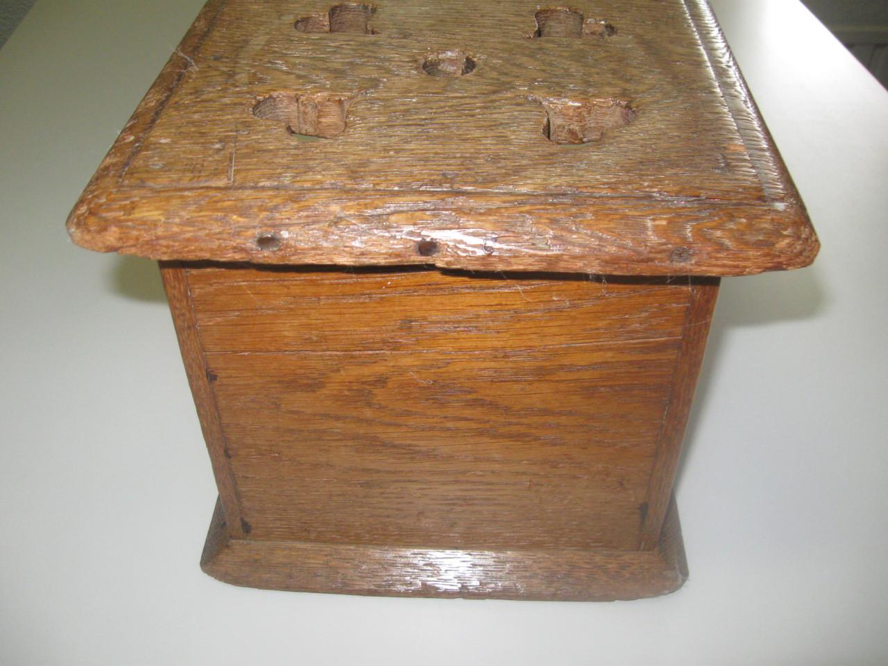 Houten stoof met vuurtest