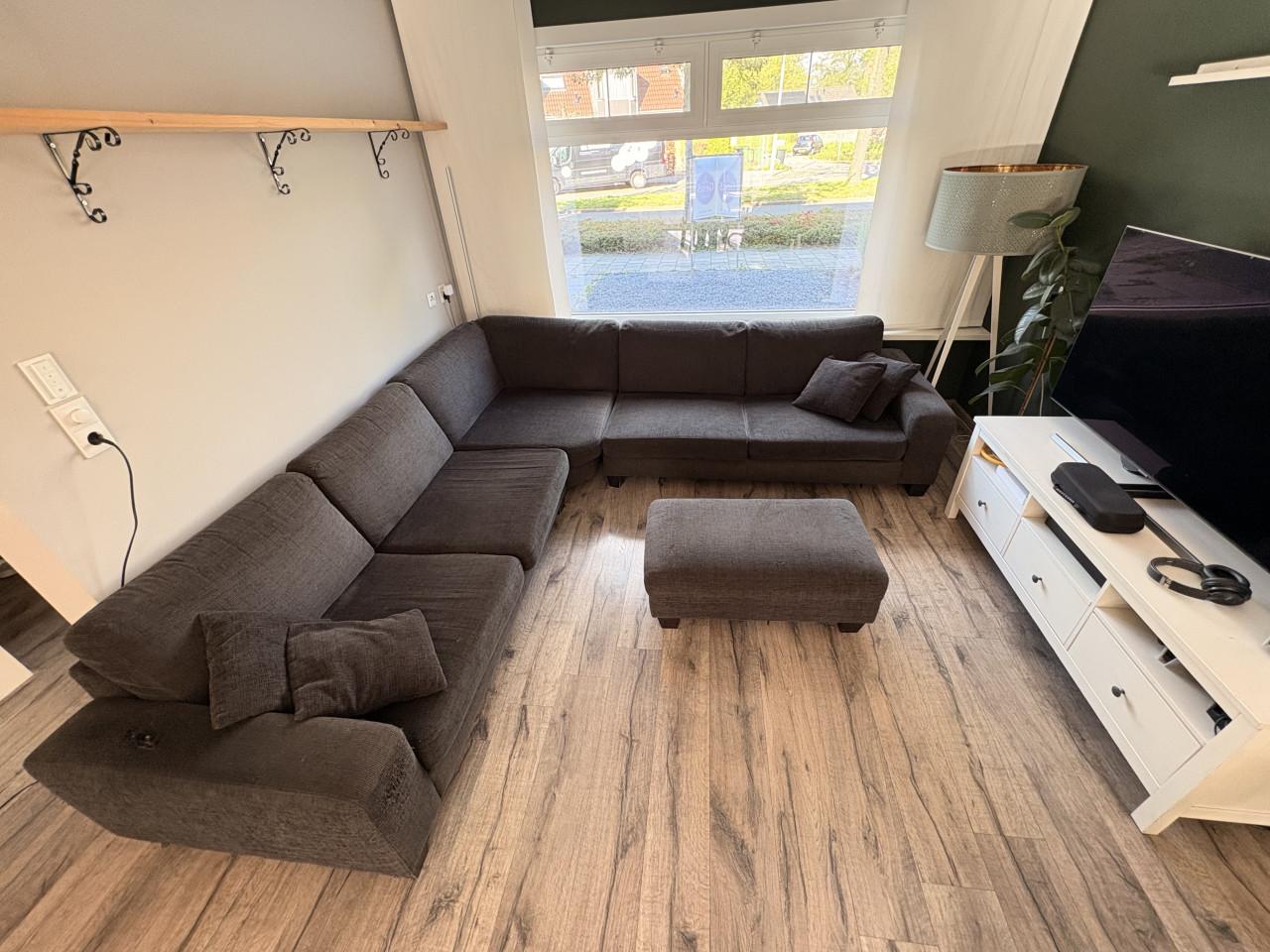 5zits bank hoek zwart