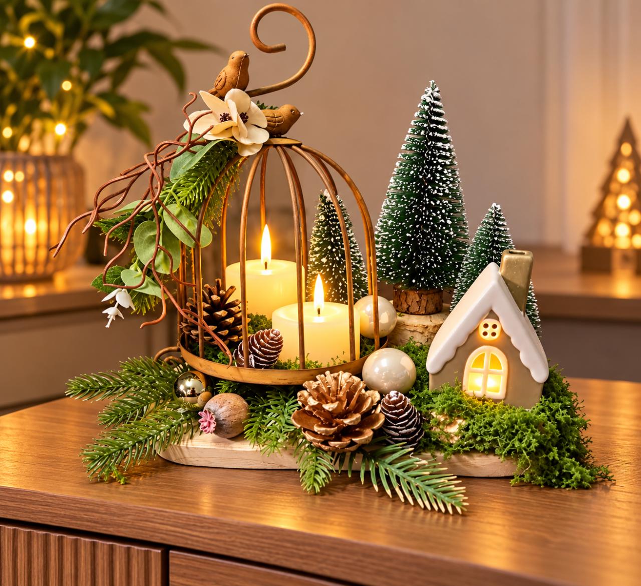 Diverse kerststukjes