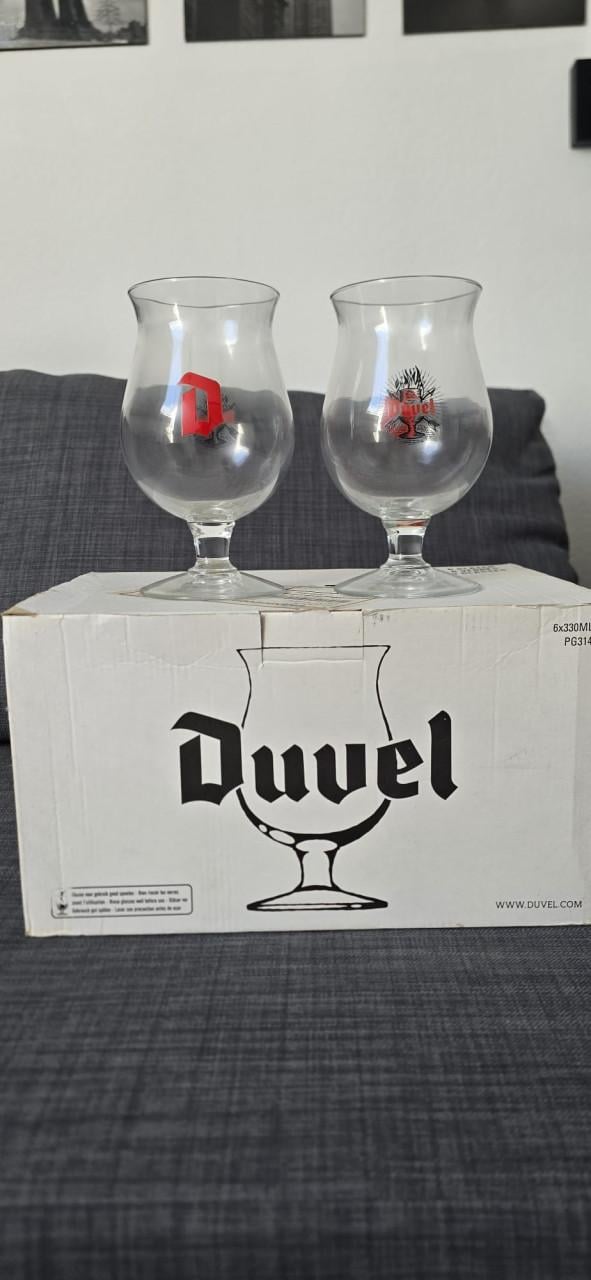 6 Duvel Bierglazen