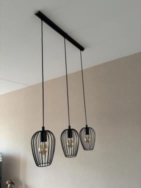 Hanglamp van Eglo met 3 lampenkappen