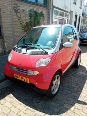 Smart 0.7 City Coupe 2003 rood met panorama dak