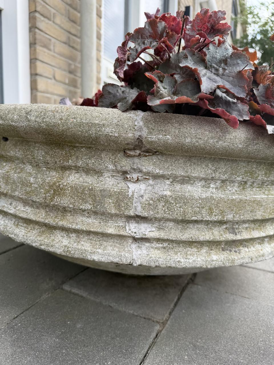 Vintage plantenschaal beton Ø 70cm