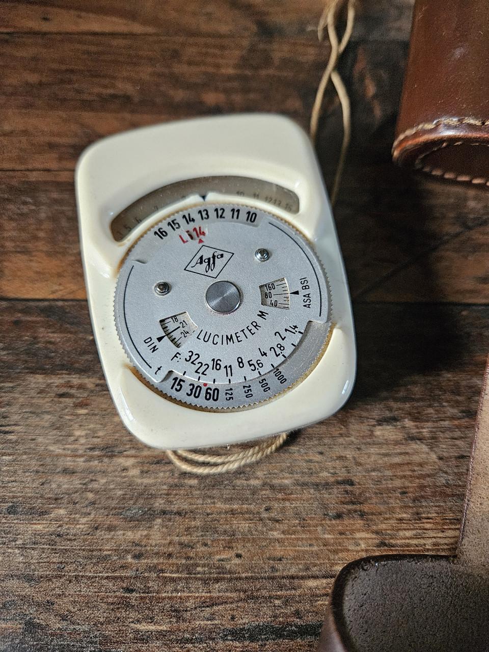 Vintage Agfa Isorette Camera met Meter, opvouwbare balgcamera