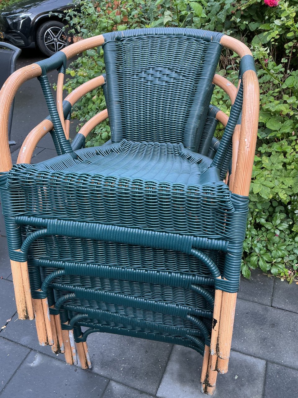 Terras stoelen 5 stuks
