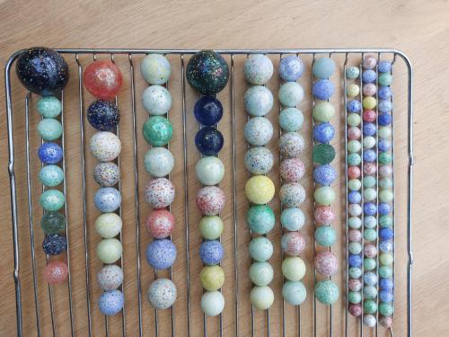 Verzameling Oude Knikkers.