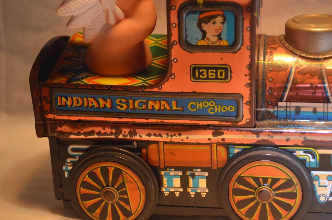 Blikken trein jaren '60 'Indian Signal Choo Choo'