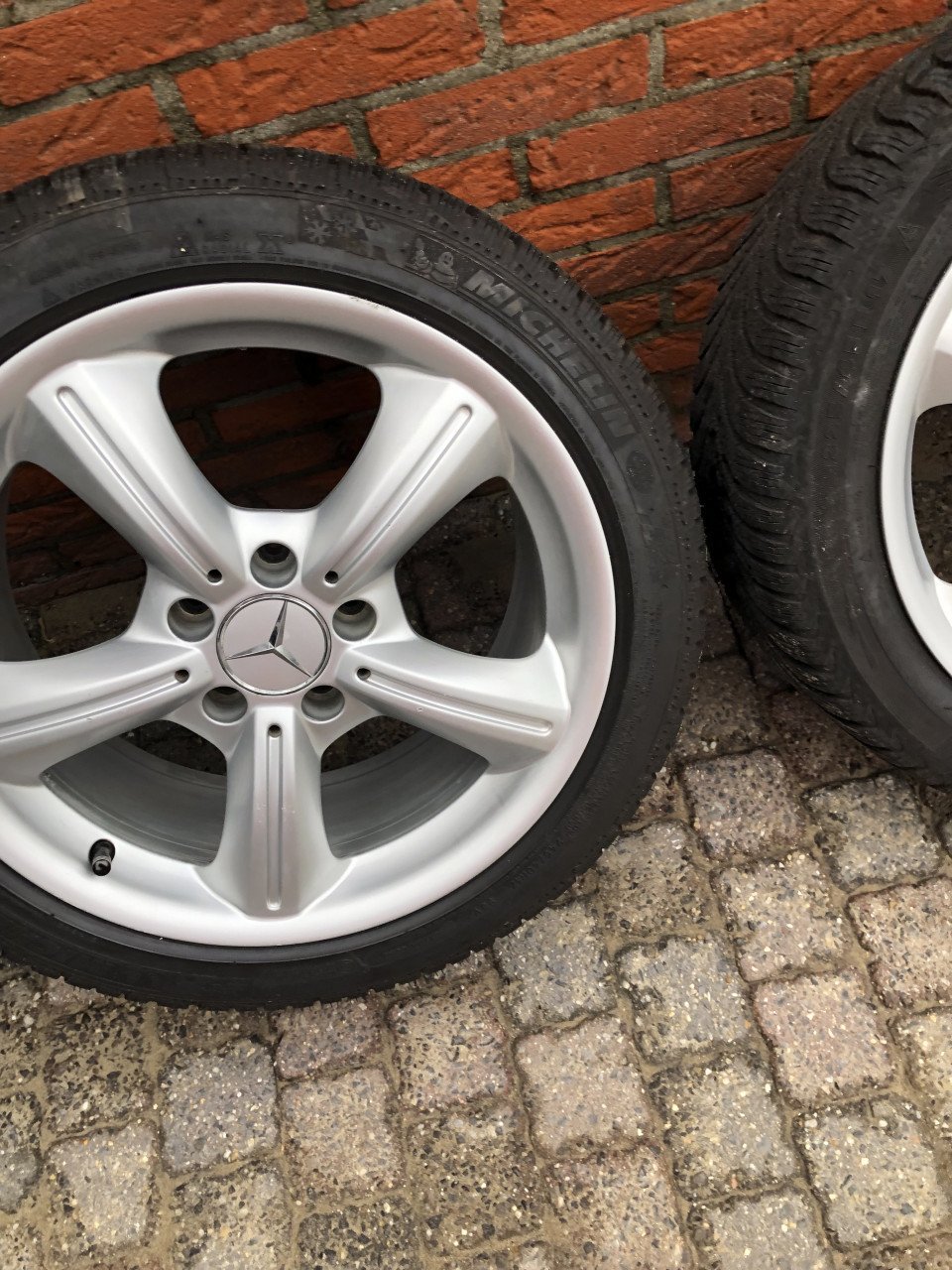 Velgen met winter banden voor SLK