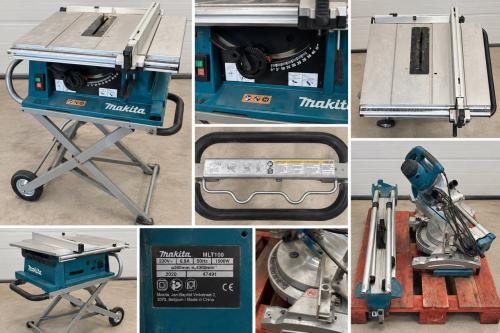 Makita Tafelzaag + Makita Afkortzaag met Onderstel