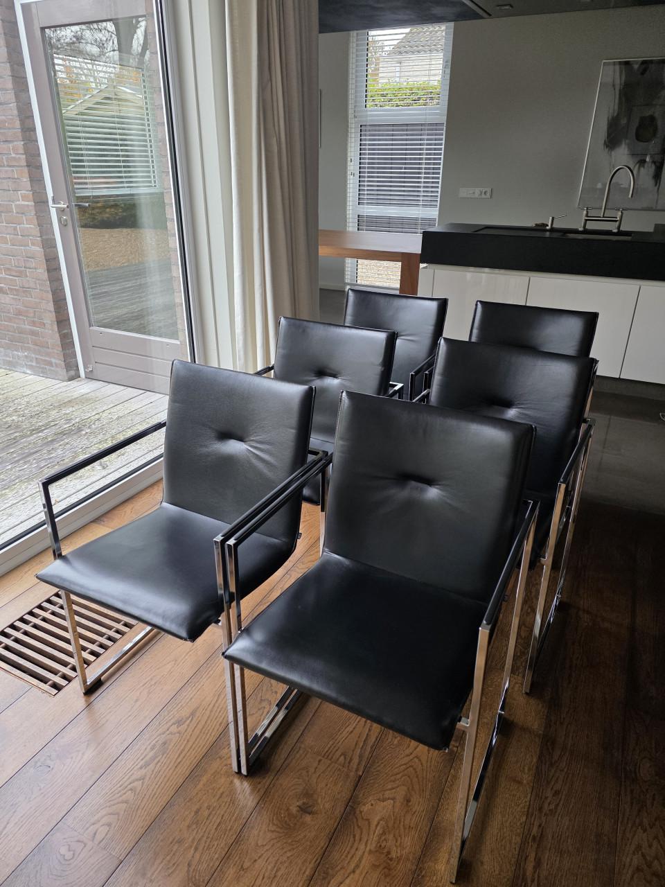6 Arco Frame eetkamerstoelen