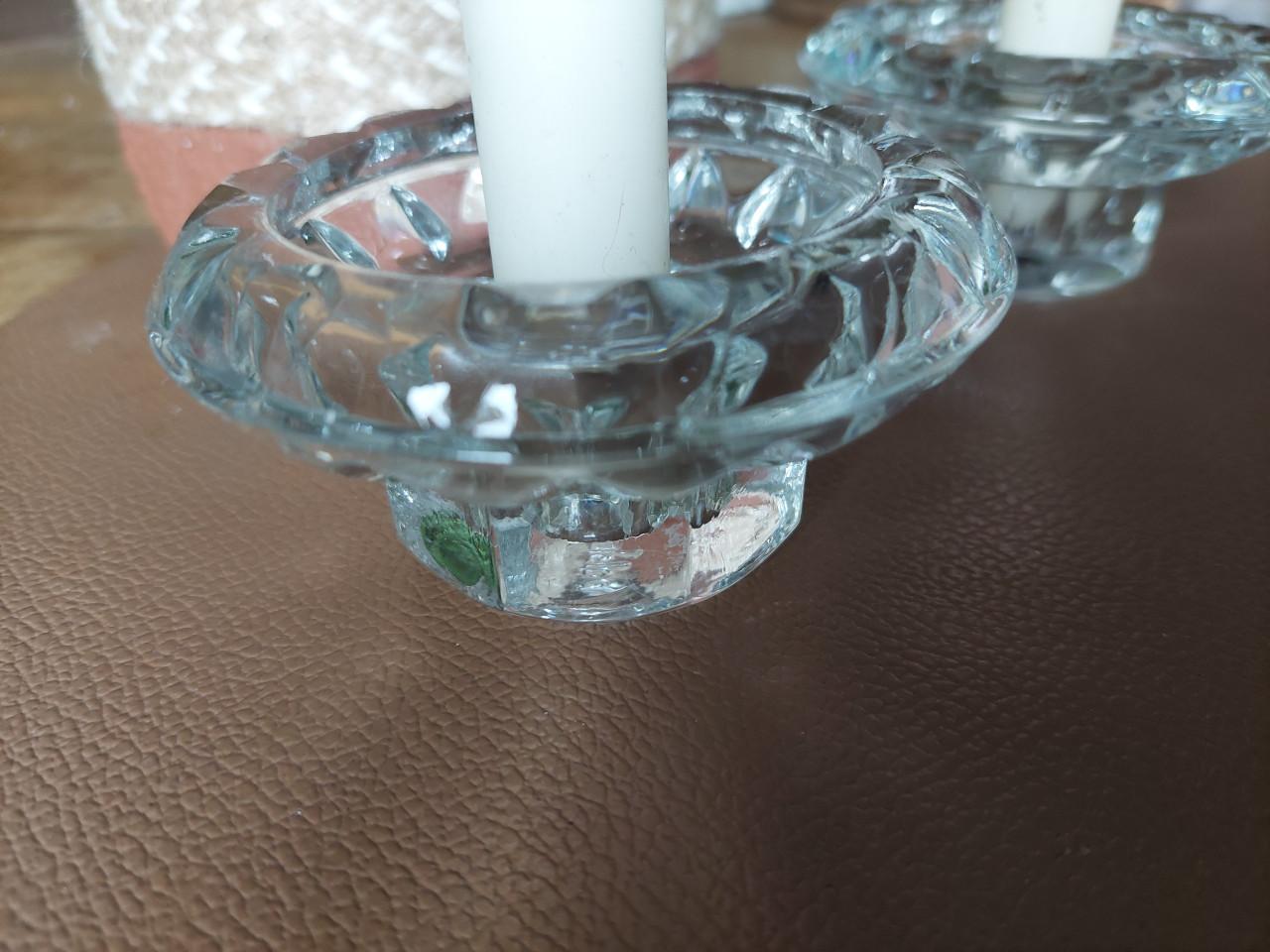 2 nieuwe Bolsius kaarsenstandaards & 2 kaarsen