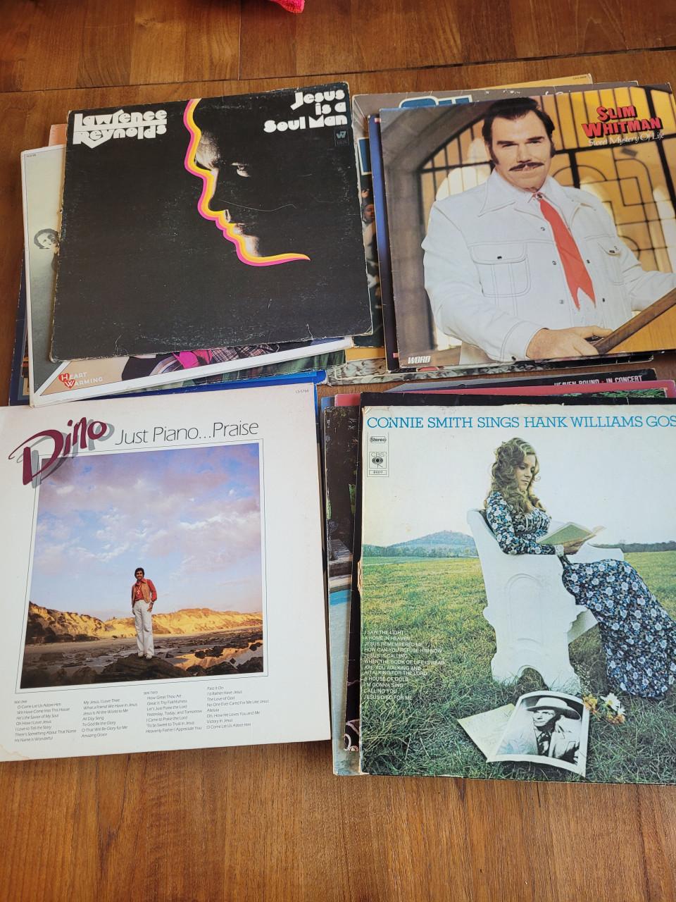 LP's met Gospel / religieuze muziek