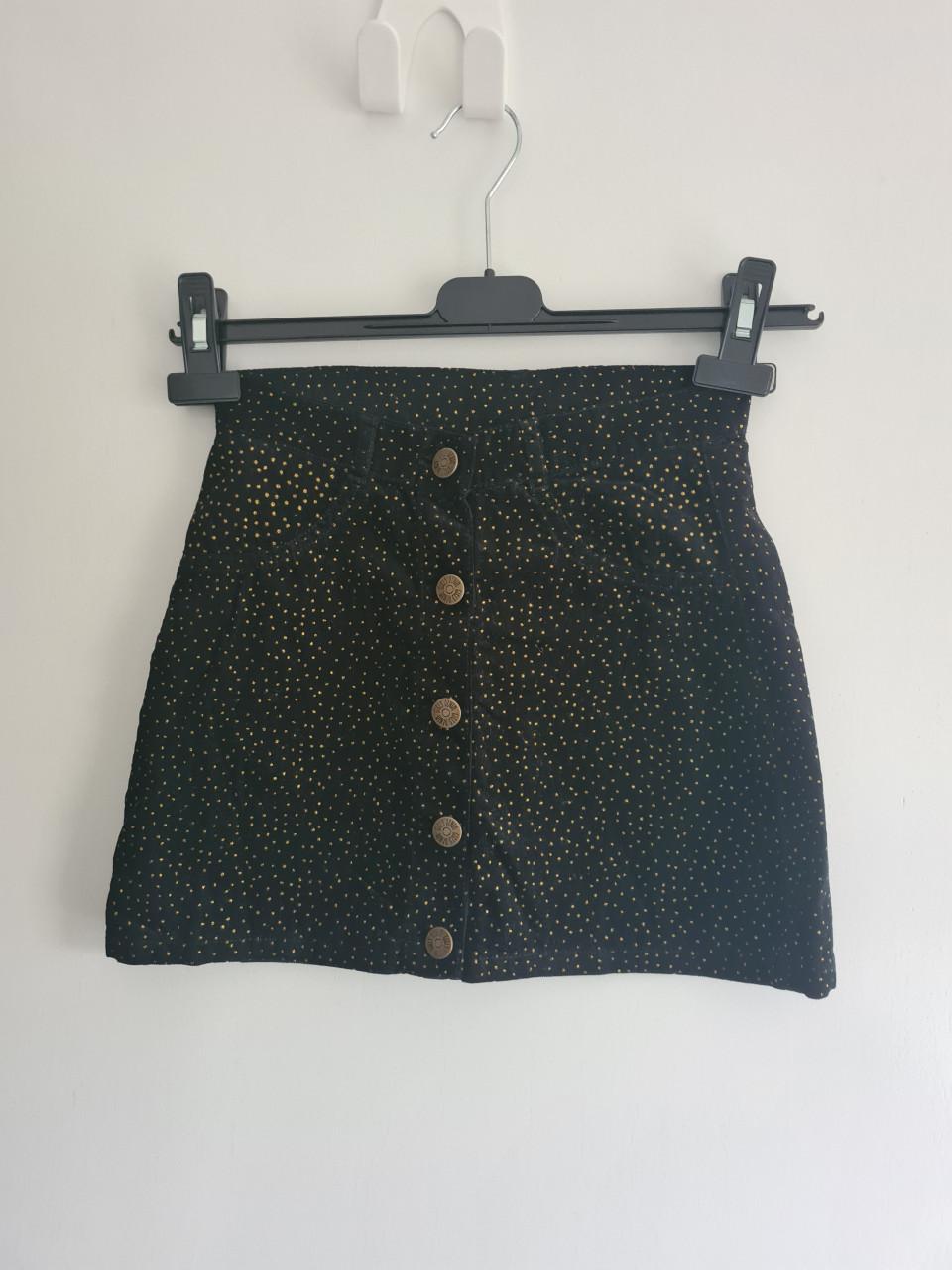 Nieuw zwart met goud rokje van Zeeman  Maat 134-140