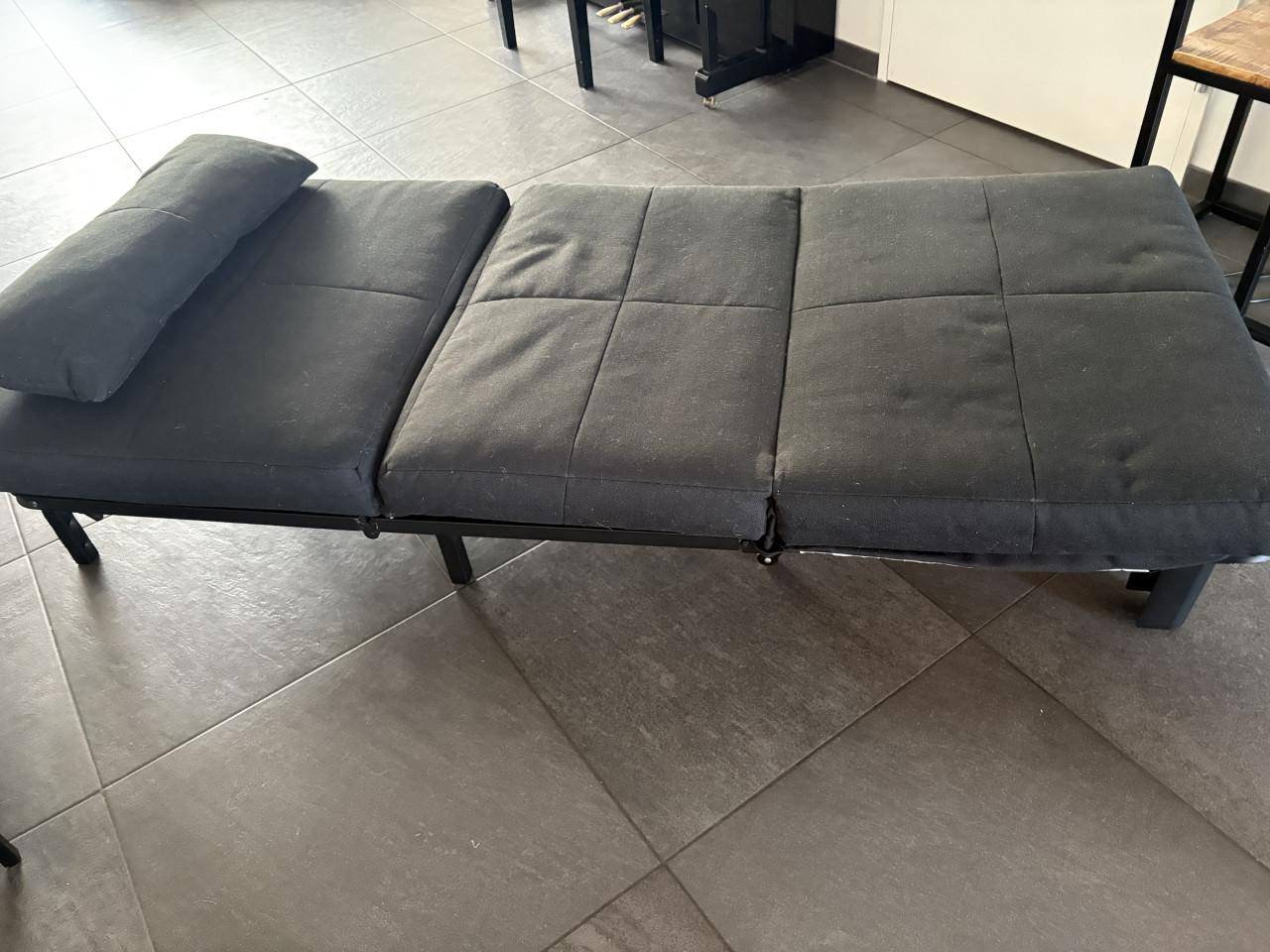 Slaapbank Chicago 1 persoons Zwart