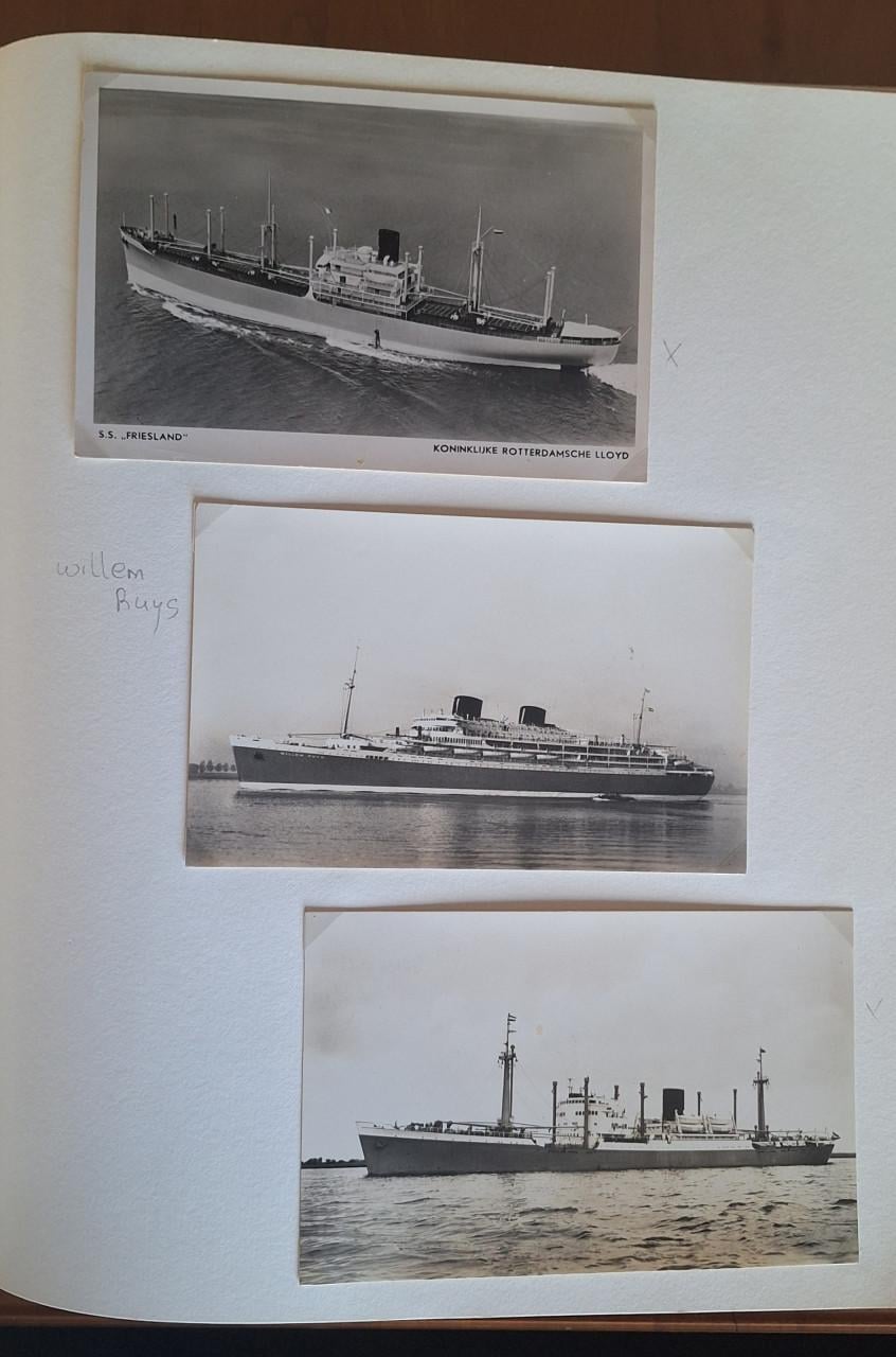 Postkaarten van oude schepen