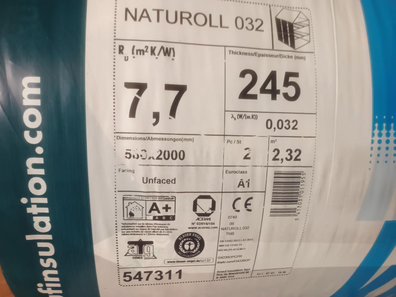 Naturol 032 245 isolatie , 9,28m2