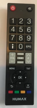 Humax afstandsbediening, geschikt voor de Humax IHDR-5500C en 5550C,