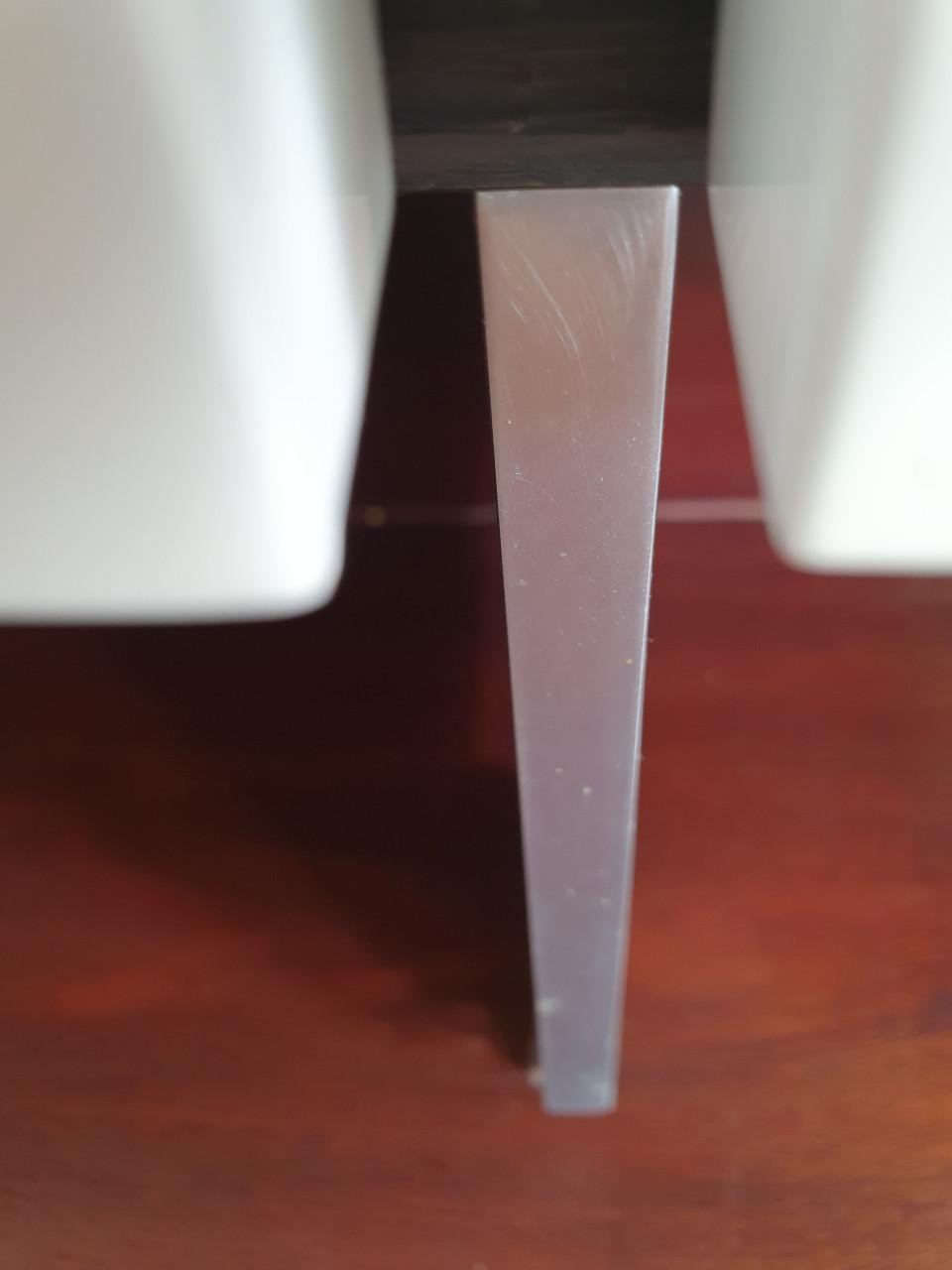 Hoogglans wit dressoir 4 deurs houtlook blad design kast